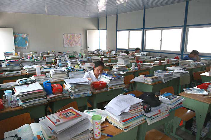 图文:北川中学备战高考_新闻中心_新浪网