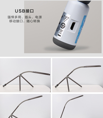 飞利浦(PHILIPS) LED台灯中学大学生工作学习卧室床头灯 酷泓 酷泓 雪晶白